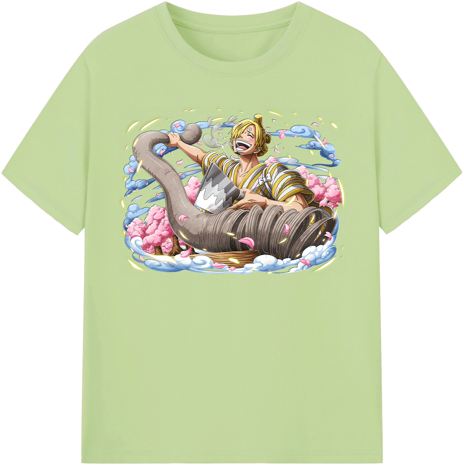 ワンピース サンジ ONE PIECE Sanji 綿100％半袖Tシャツ（フロントプリント）